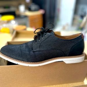 Mens sz 11 Steve Madden dress shoes black fabric